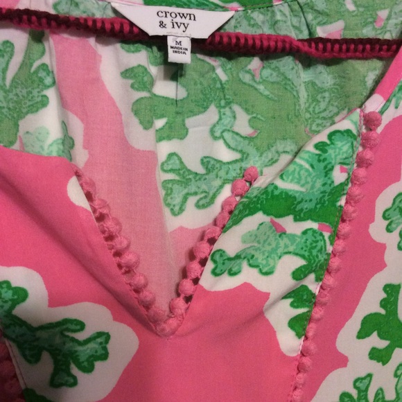 Crown and Ivy coral tank top - Picture 2 of 2